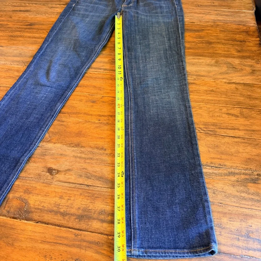 J.Crew Matchstick Straight Leg Jeans Dark Wash Blue Denim Size 29R 80280 FA12